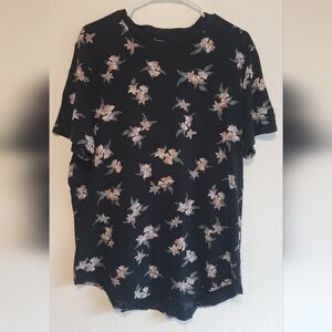 Abercrombie & Fitch Black Floral Men's Shirt
